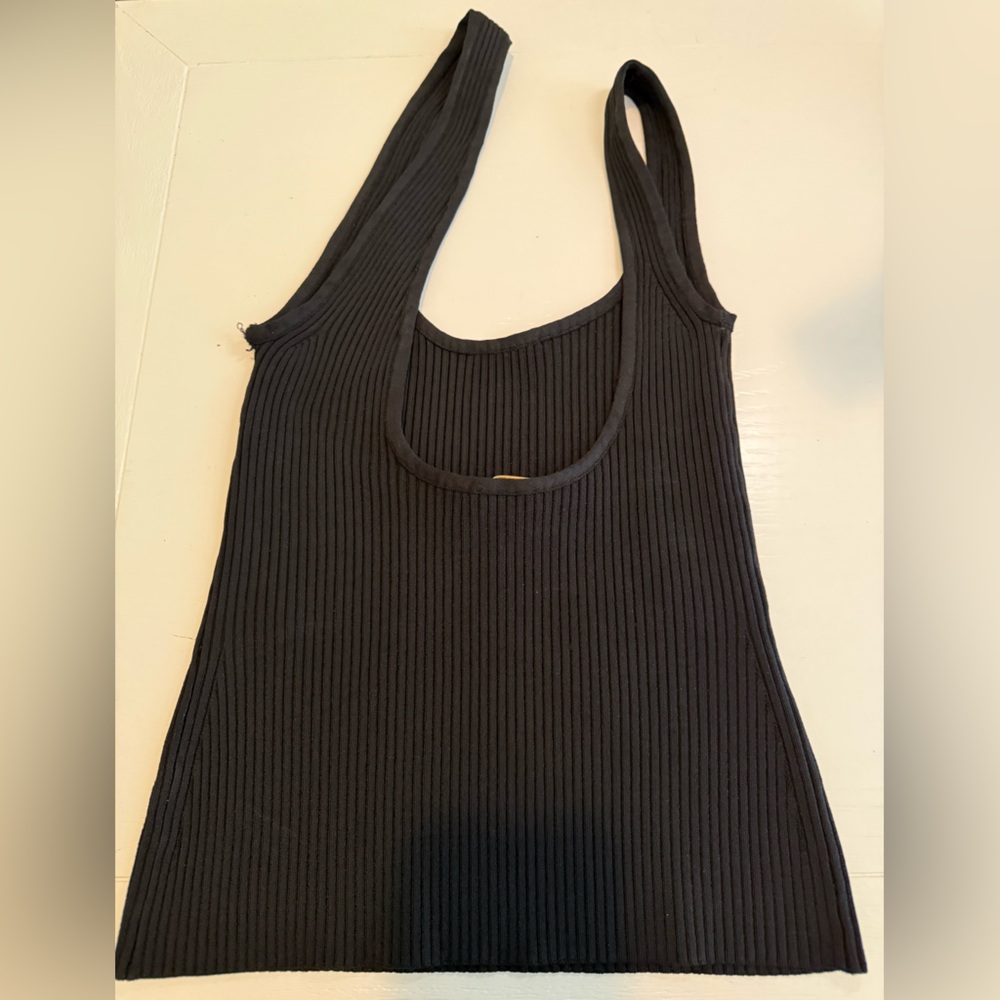 Zimmermann Black Ribbed Tank Top - Picture 2 of 6